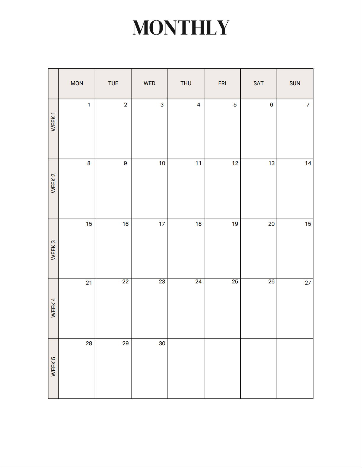 Planner Social media