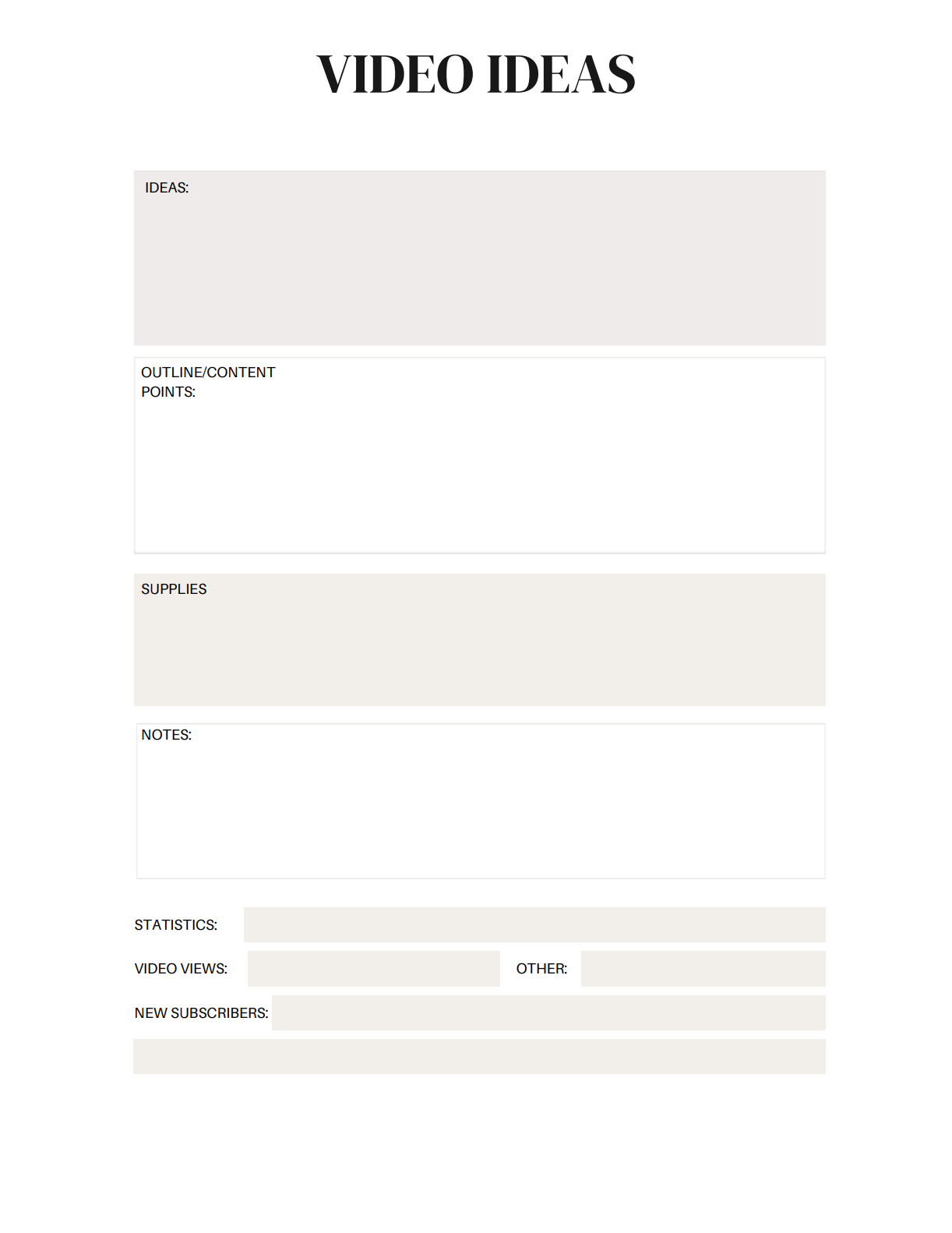 Planner Social media