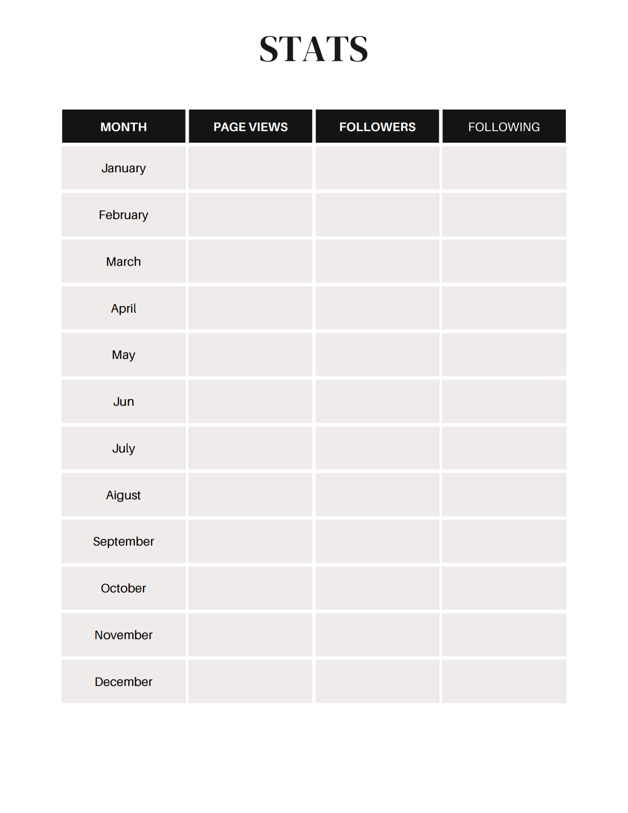 Planner Social media
