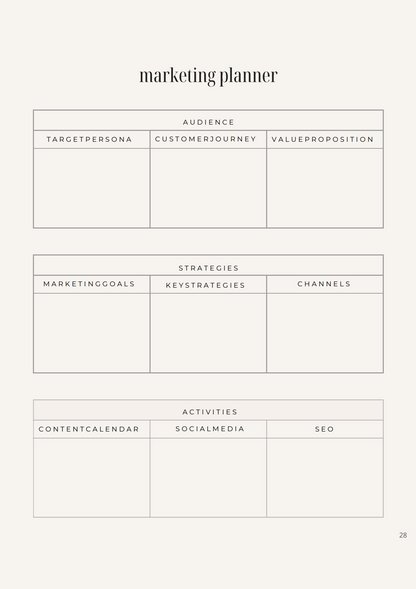 Zestaw 2 Plannerów Business + Social media