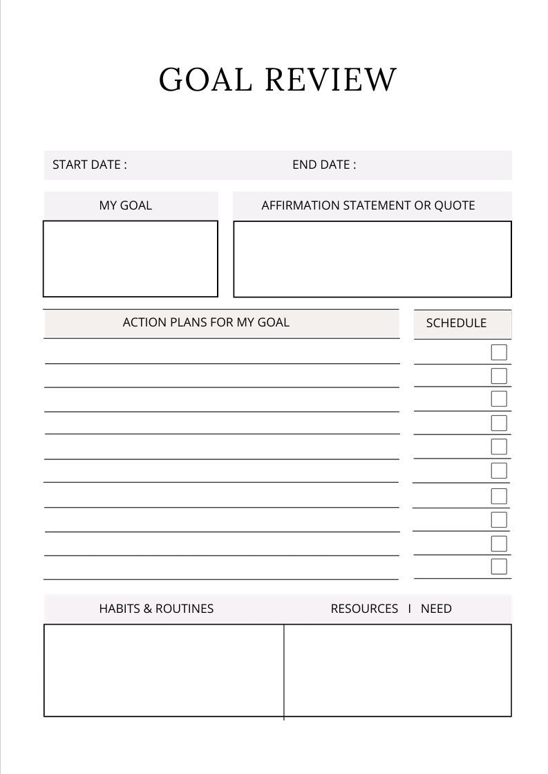 Planner Personal Growth