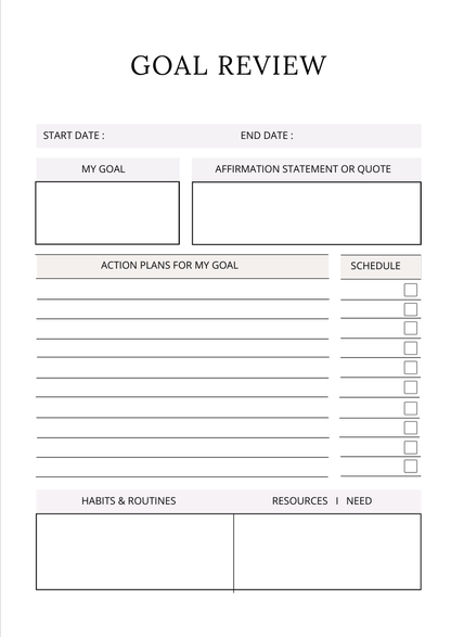 Planner Personal Growth