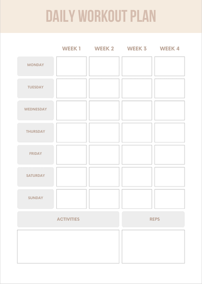 Planner Fitness